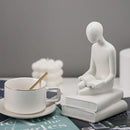 GobekUsa Abstract People Resin Statue Set for Modern Home Decor