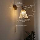 GobekUsa LED Wall Lamps: Nordic Modern Design with Pull Chain Switch for Bedroom, Restaurant, Bathroom