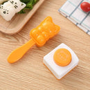 GobekUsa Cat Shape Onigiri Maker with Seaweed Embossers Kit