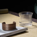 GobekUsa Japanese Walnut Tea Cup Set - High-Grade Glass Coffee & Flower Tea Cups