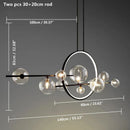 GobekUsa Black Ring LED Pendant Light with Glass Lampshade for Dining Room and Kitchen