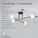 GobekUsa LED Ceiling Chandelier: Modern Light Fixture for Living Room, Bedroom, Hall - Indoor Home Decor