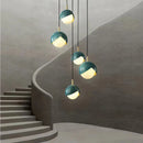GobekUsa Blue Copper Chandelier Pendant Light for Kitchen Island & Restaurant