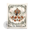 GobekUsa Balance Tarot Tapestry Wall Hanging - Mystical Bohemian Sun Moon Decor