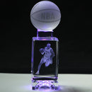GobekUsa Crystal Lights Basketball Table Lamp for Bed Room Decor