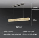 GobekUsa Crystal Chandelier LED Golden Modern Luxury Ceiling Home Interior Shop