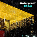 GobekUsa Icicle LED String Lights: Festive Outdoor Christmas Decoration for Party, Patio, Garden