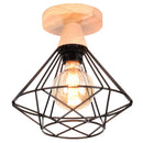 GobekUsa Industrial Wood Ceiling Chandelier for Bedroom Cafe Bar Restaurant Decor