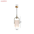 GobekUsa Gradient Glass Pendant Light: Modern Nordic Hanging Fixture for Bedside Living Dining Decor