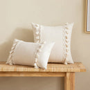 GobekUsa Boho White Lace Floral Sofa Cushion Cover Wedding Decor Throw Pillows