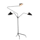 GobekUsa Black Aluminum Nordic LED Floor Lamp for Living Room, Bedroom - Standing Tall E27 Light