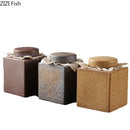 GobekUsa Ceramic Tea Canister Pottery Jar for Tea and Coffee Storage