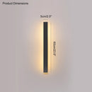 GobekUsa Black Waterproof LED Wall Light | Minimalist Outdoor Garden Balcony Terrace Decor