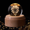 GobekUsa Crystal Ball Music Box: Rotating Light Projection, Birthday & Valentine's Day Gift