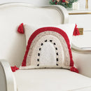 GobekUsa Cartoon Christmas Pillow Covers: Festive Decor for Sofa - Embroidered Design