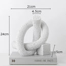 GobekUsa Abstract Twisted Knot Sculpture for Room Aesthetics Decor