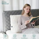 GobekUsa Headboard Wedge Pillow - Triangular Bed Rest Support & Reading Bolster