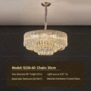 GobekUsa Crystal Chandelier: Luxury Modern Room Lighting for Living Room, Dining Room, Bedroom
