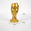 GobekUsa Abstract Face Mask Silence Gold Resin Statue Home Decor Figurine
