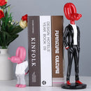 GobekUsa Balloon Dog Statue Resin Sculpture Modern Home Office Decor