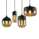 GobekUsa Glass Shade Pendant Light, Industrial Kitchen Restaurant Decor Lighting