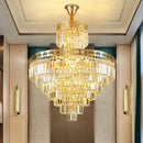 GobekUsa Crystal Duplex Chandelier for Luxury Hollow Living Room Décor