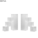 GobekUsa Crystal Bookends Sculpture Minimalist Artwork Modern Home Decor