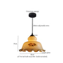 GobekUsa Glass LED Pendant Flower Lampshade for Bedroom & Living Room Decor