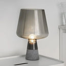 GobekUsa Leimu Cement Table Lamp - Modern Industrial Glass Desk Light