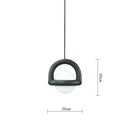 GobekUsa LED Pendant Lights Acrylic Ball Metal Wire 150cm Dining Room Kitchen Bedroom
