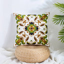 GobekUsa Boho Farmhouse Floral Square Pillow Cover Set of 2