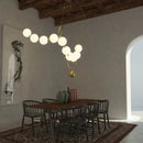 GobekUsa Glass Ball Pendant Chandelier: Nordic Luxury Ceiling Light