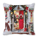 GobekUsa Christmas Short Plush Pillowcase 45x45cm Home Decor