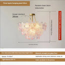 GobekUsa Leafless Crystal Chandelier: Modern French Living Room & Bedroom Lighting