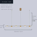 GobekUsa Dimmable LED Ceiling Chandelier for Living Room & Kitchen - Modern Hanging Light Fixture