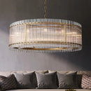 GobekUsa Gold Double Layer Ring Crystal Pendant Light for Elegance in Every Room