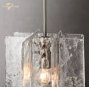 GobekUsa LED Glass Pendant Light, Modern Small Chandeliers for Bedroom, Dining Room, Kitchen Island