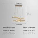 GobekUsa Crystal LED Pendant Lights Remote Control Dimmable Suspension Lamp