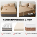 GobekUsa Double Bed Elastic Fitted Sheet - Dust-Proof Microfiber Mattress Cover
