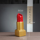 GobekUsa Lipstick Vase: Resin Cartoon Ornament for Room Decoration and Floral Arrangement