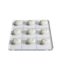 Acrylic Chessboard & Resin Pebble Chess Pieces Set for Home Decor - GobekUsa