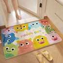 "GobekUsa Cartoon Print Bathroom Carpet: Soft, Absorbent & Anti-Slip Entrance Mat"