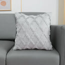 GobekUsa Fluffy Embroidery Diamond Cushion Cover for Home Decor - 45x45cm