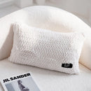 GobekUsa Geometric Texture Plush Cushion Cover - Modern Nordic Style Pillow Cases