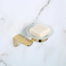 GobekUsa Gold Bathroom Hardware Set: Towel Rack, Shelf, Paper Holder, Towel Holder, Toilet Brush Holder