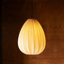 GobekUsa Japanese Wabi-Sabi Pleated Fabric Pendant Lights for Dining Room & Bedroom