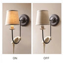 GobekUsa Bird Decor Antique Wall Lamp for Bedroom, Living Room, Kitchen - French Rural Charm