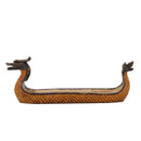 GobekUsa Dragon Boat Incense Holder: Retro Chic Hand Carved Censer for Trendsetting Home Decor