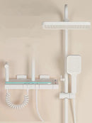 GobekUsa Brass Shower Faucet Set with Intelligent Atmosphere Light and Pressurized System