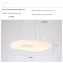 GobekUsa Cloud Pendant Light: Nordic Minimalist Doughnut Chandelier for Living Room & Kid's Bedroom